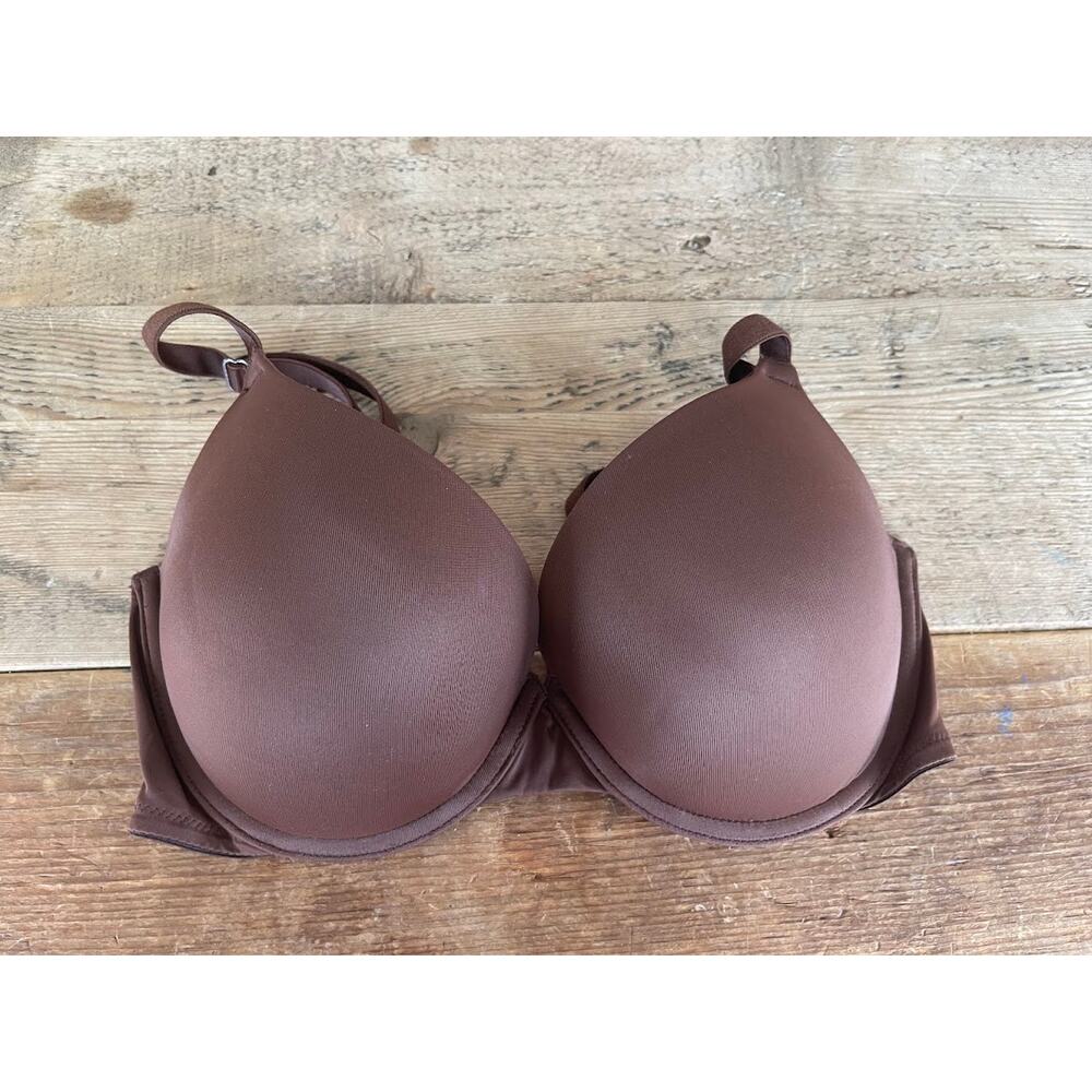 Victoria's Secret PINK Ganache Brown 32DD Wear Everywhere Push Up Bra